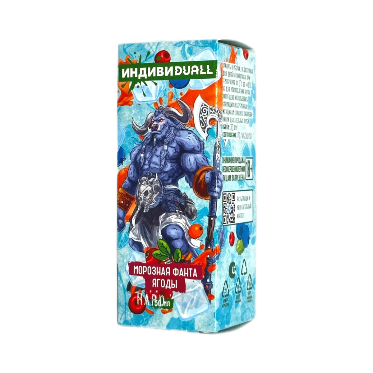 ИНДИВИ DUALL Hard Морозная фанта ягоды 30мл.20мг.