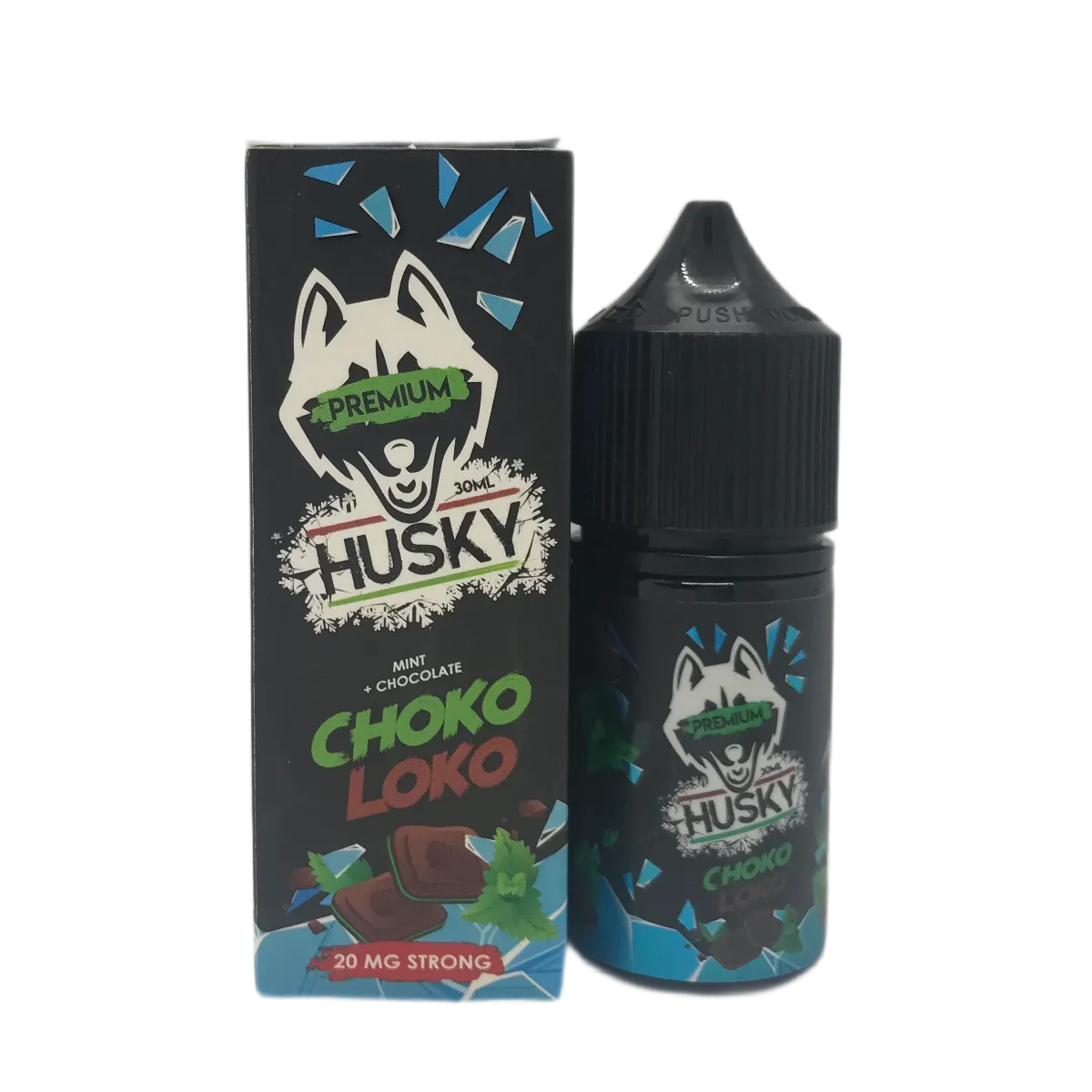 HUSKY Premium strong Тёмный шоколад ледяная перечная мята 30мл 2%