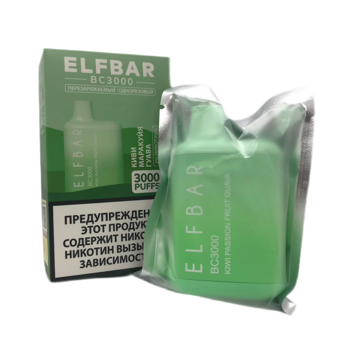 ELFBAR 3000 Киви маракуйя гуава 2%
