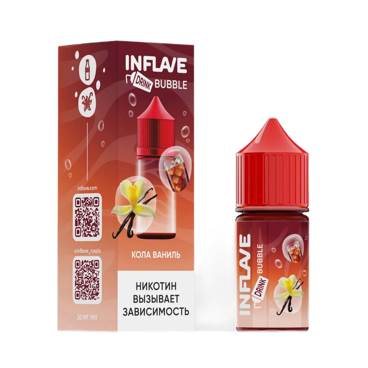 INFLAVE BUBBLE Кола ваниль 30мl. 2%