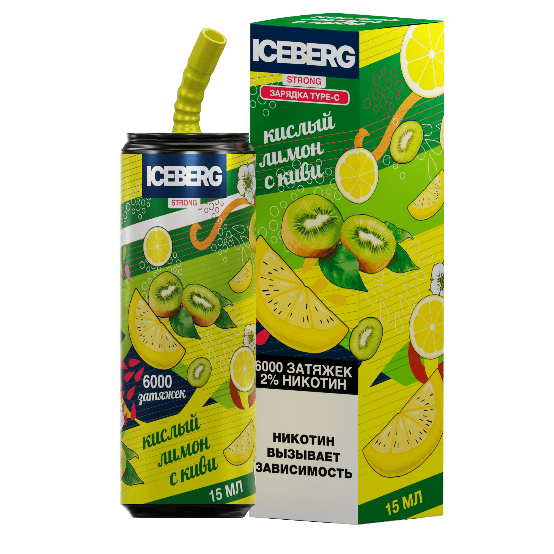 ICEBERG XXL 6000 Лимон киви 2%