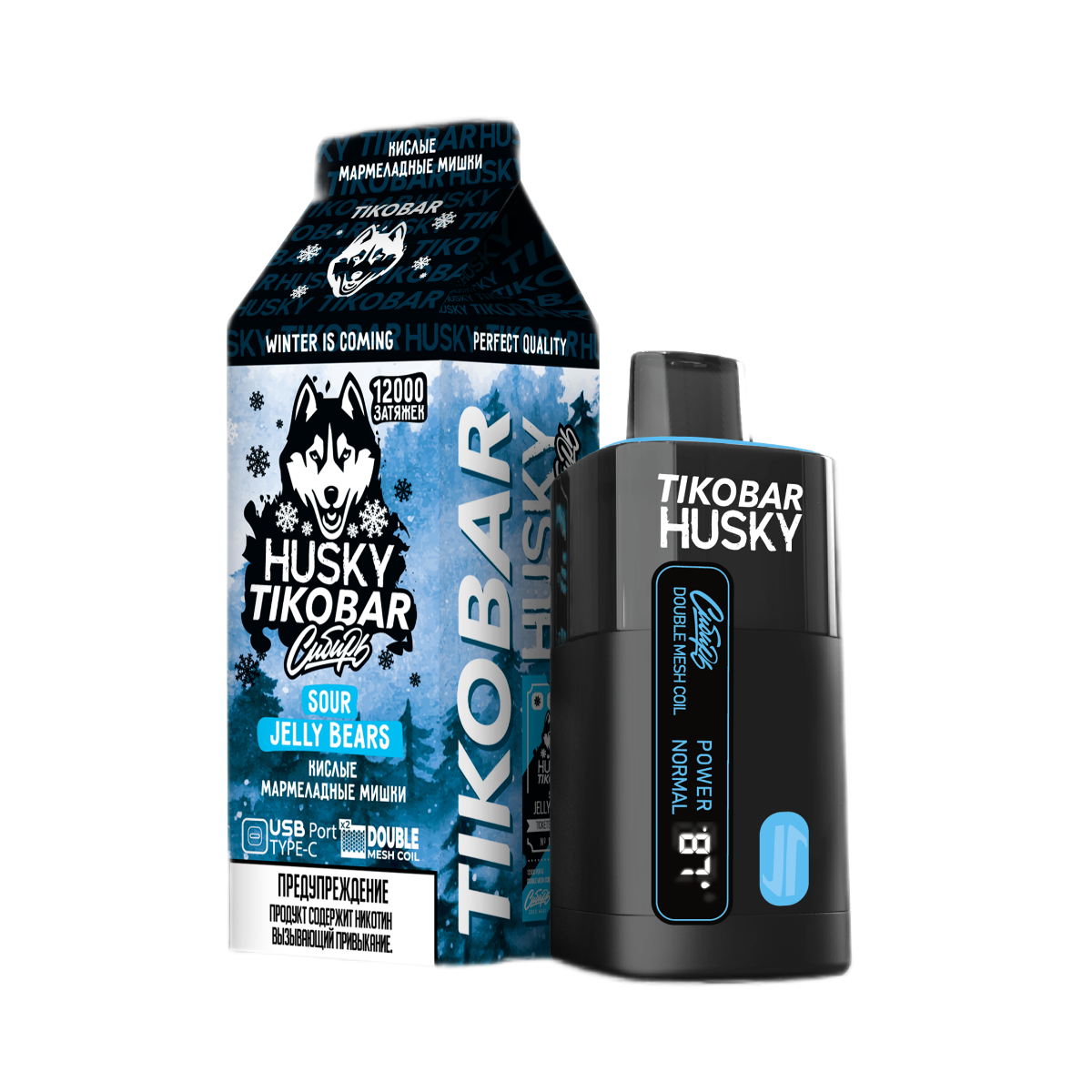 TIKOBAR HUSKY СИБИРЬ 12000 Кислые мармеладные мишки 2%