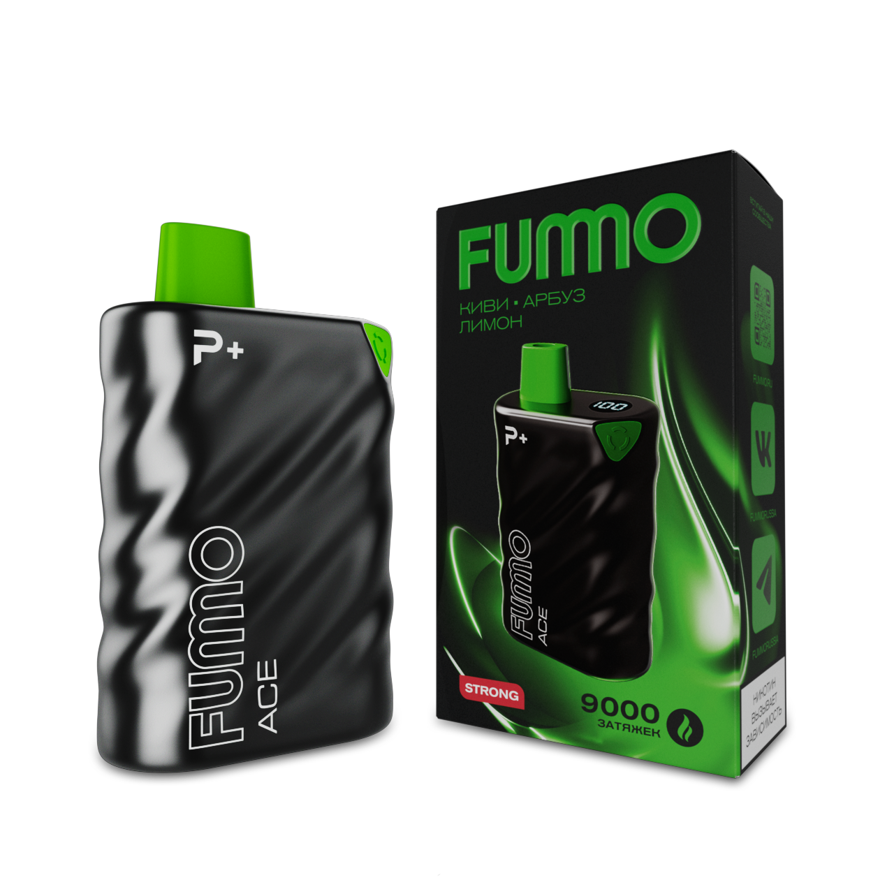FUMMO ACE 9000 Киви арбуз лимон 2%