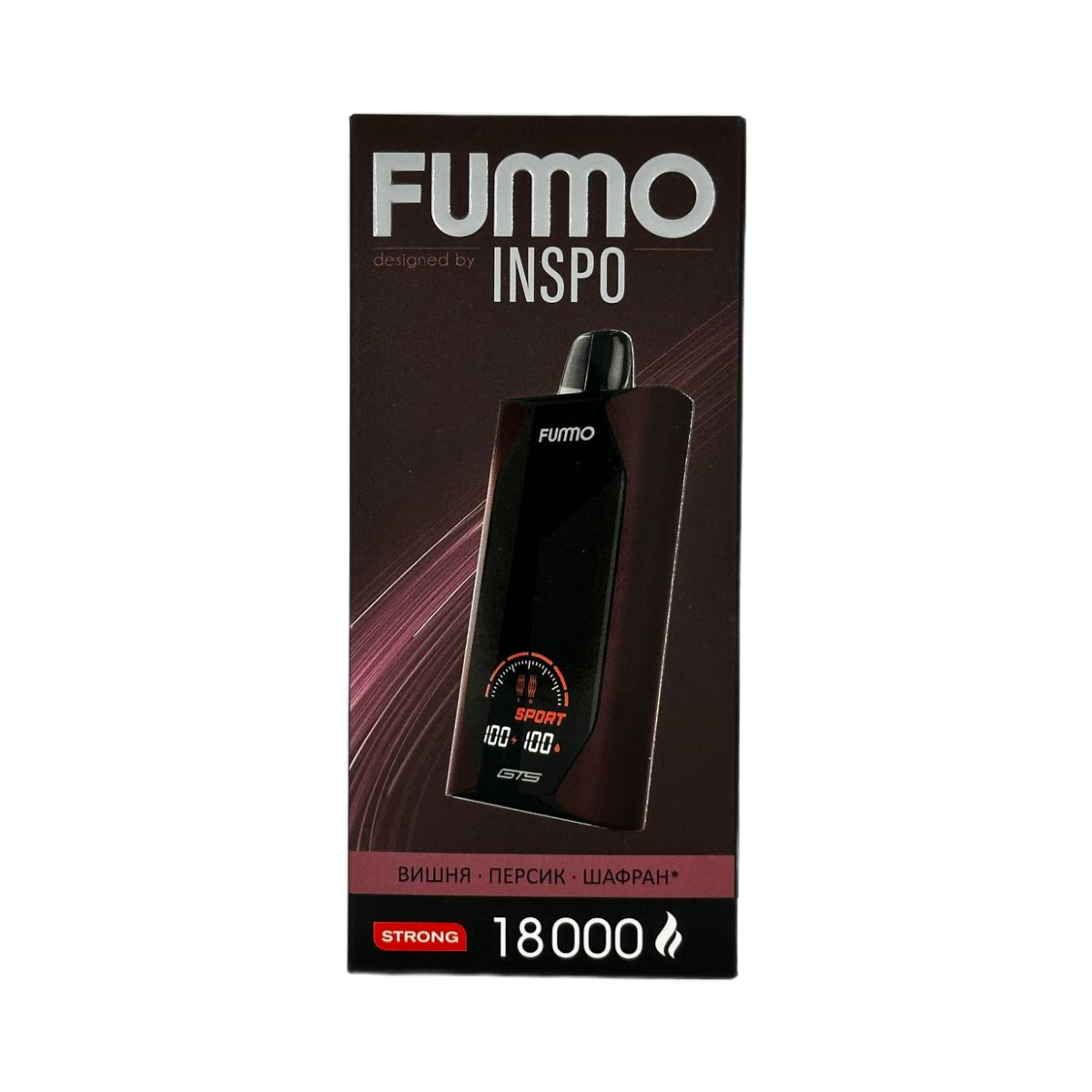 FUMMO GTS 18000 Вишня персик шафран strong 2%