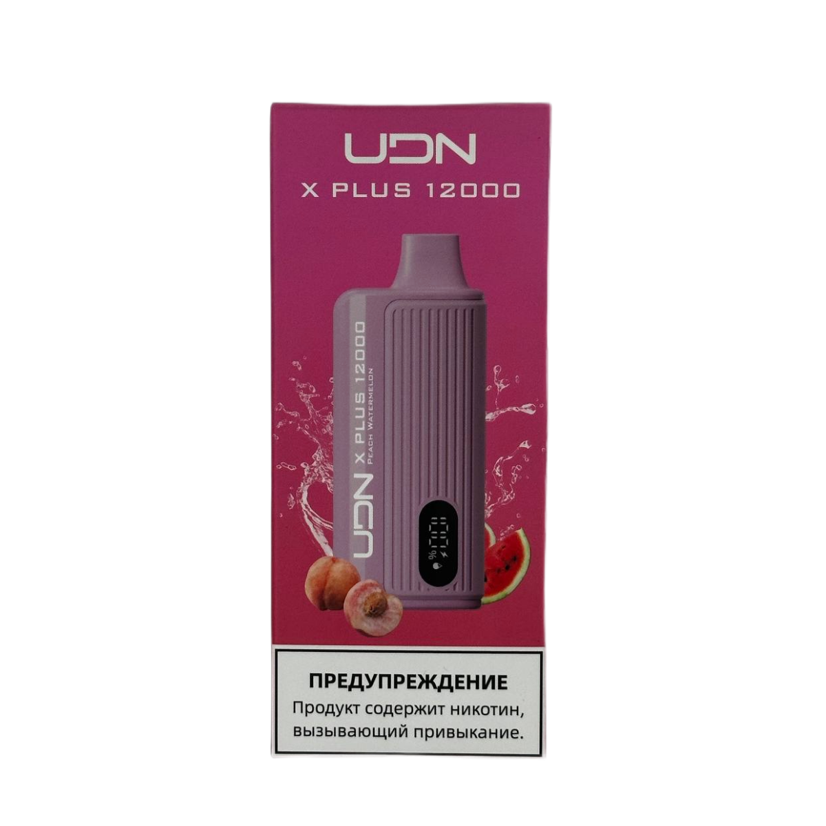 UDN BAR X PLUS 12000 Персик арбуз 2%