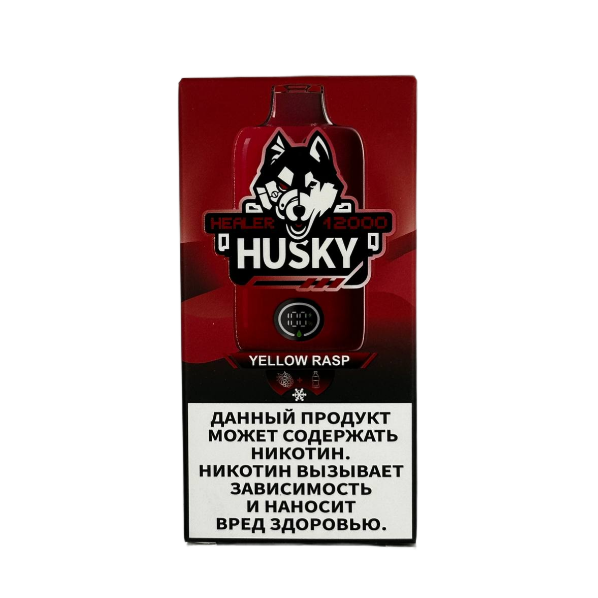 HUSKY HEALER 12000 Малиновый лимонад лед 2%