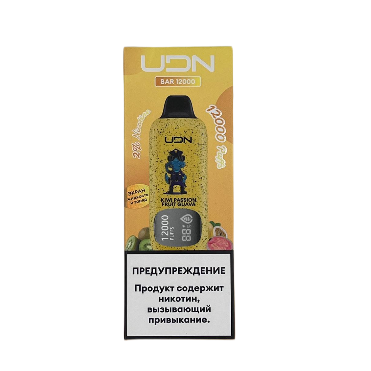 UDN BAR 12000 Киви маракуйя гуава 2%