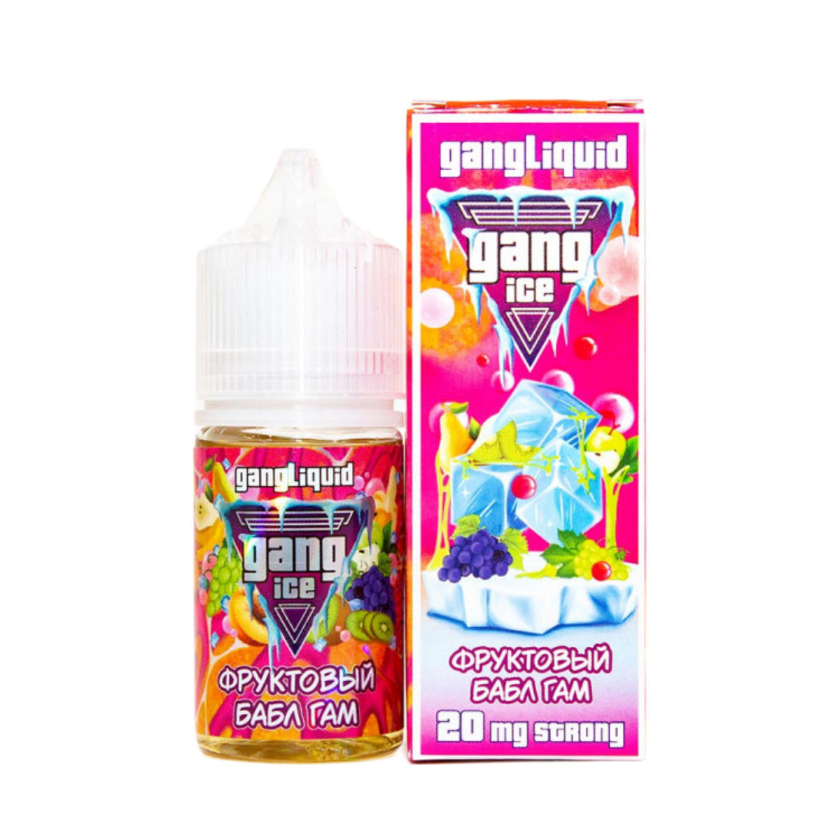 GANG ICE Strong Фруктовая жвачка 30мл 2%