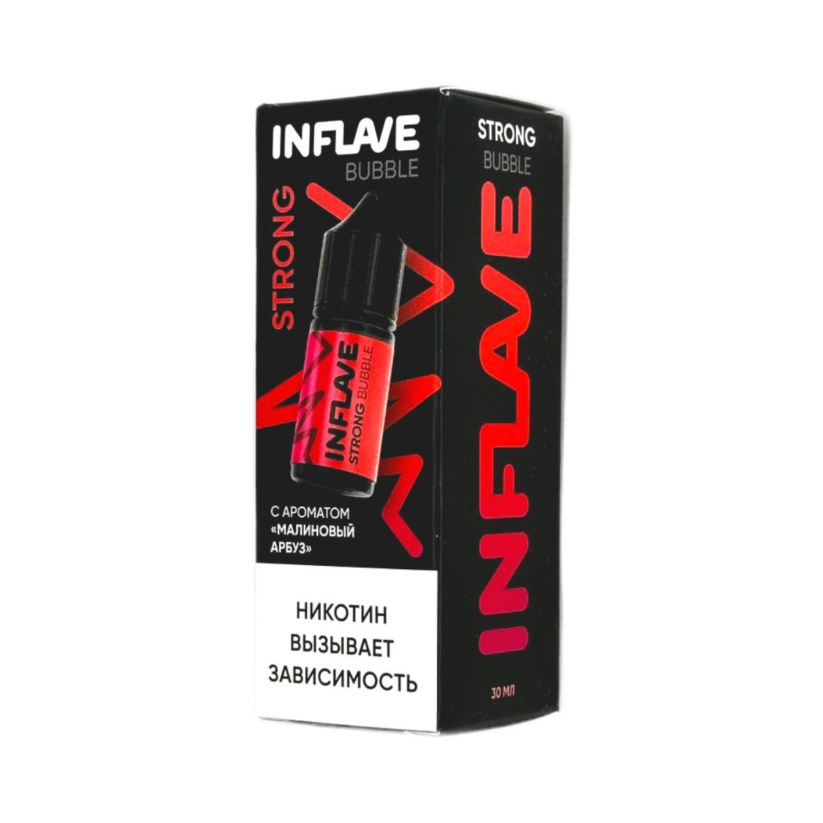 INFLAVE BUBBLE Strong Малиновый арбуз 30мл.20мг.