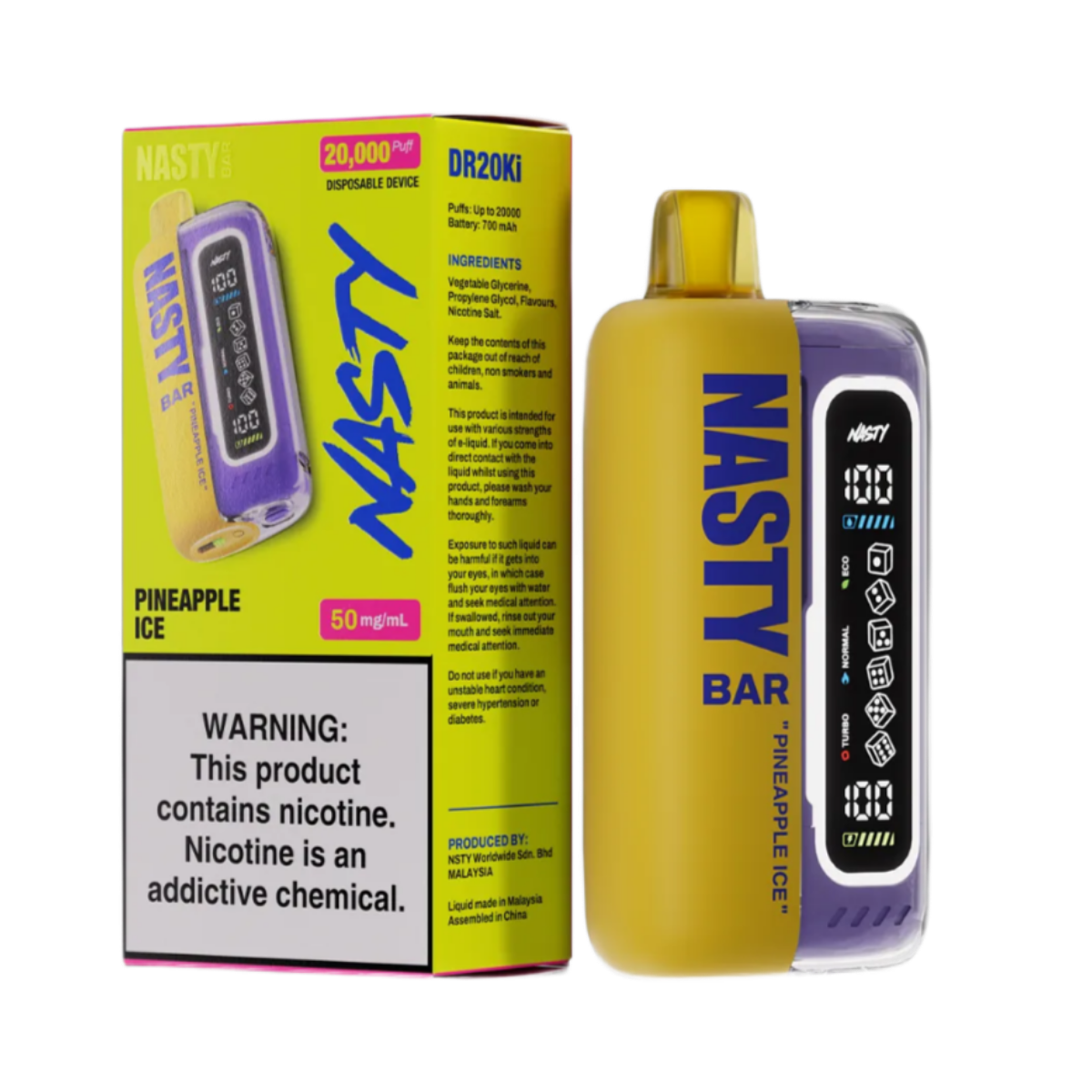 NASTY BAR XL 20000 Ледяной ананас 2%