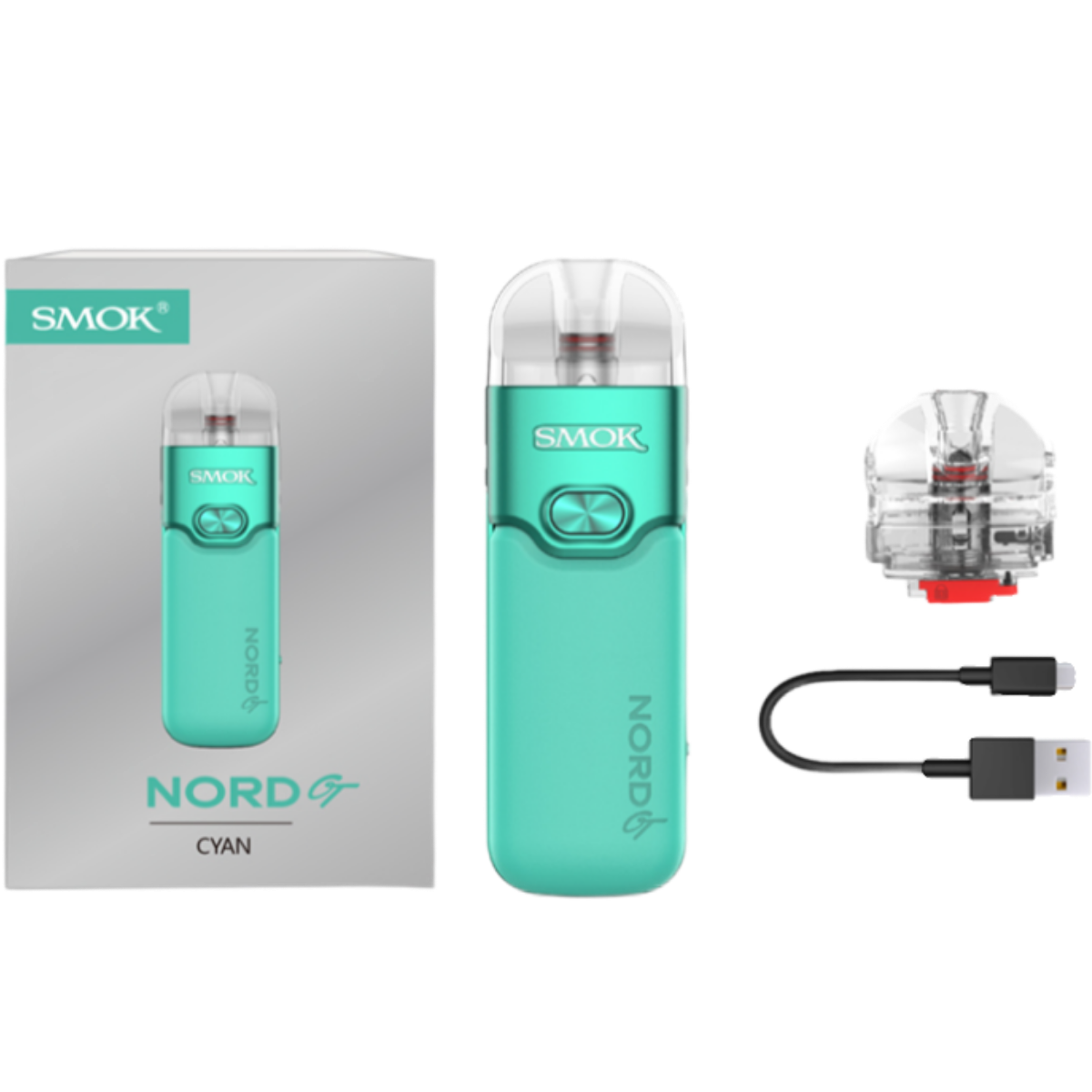 SMOK NORD GT 2500mAh Pod KIT Cyan Black SMOK-162I