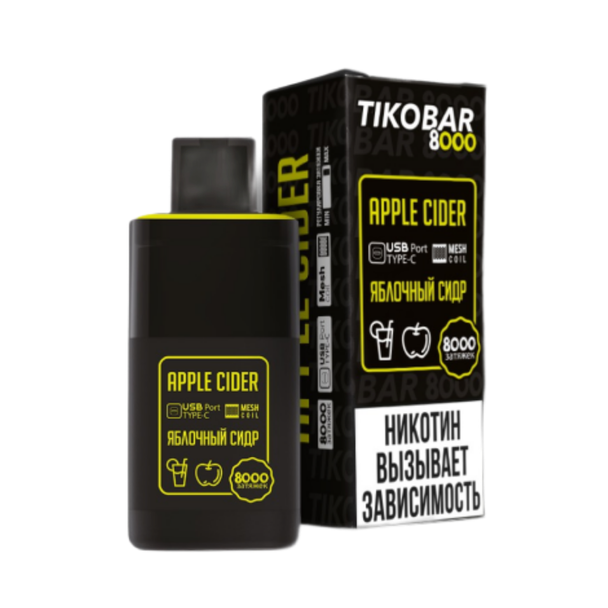 TIKOBAR 8000 Яблочный сидр 2%
