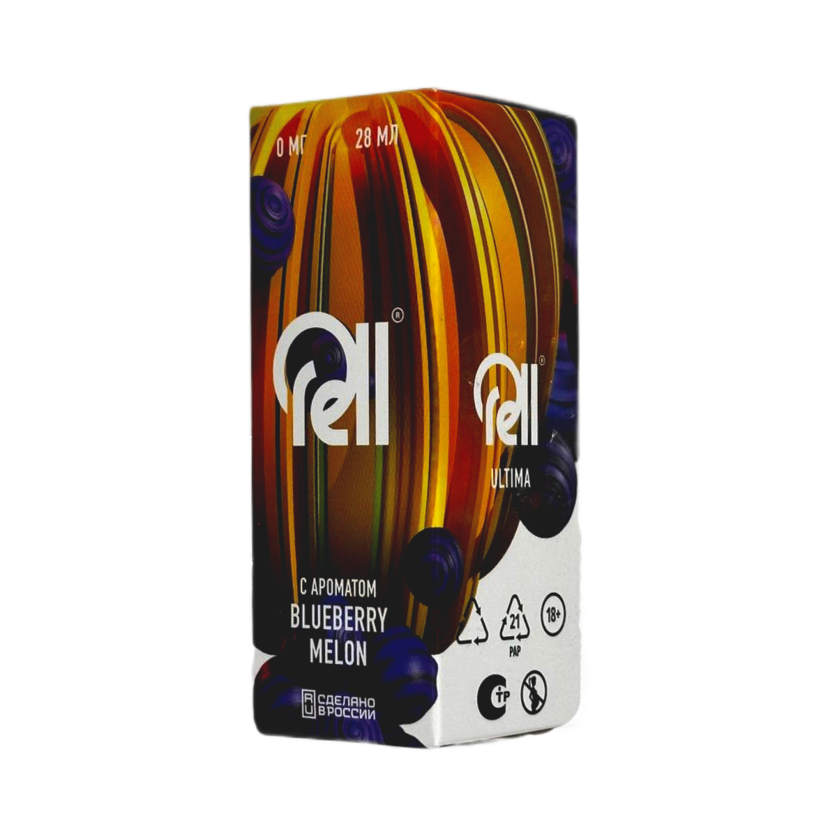 RELL ULTIMA + Nicobooster б/никотина Черника дыня  30мл.0мг.