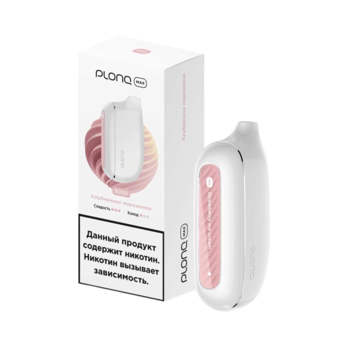 PLONQ MAX 6000 Клубничное мороженое 2%