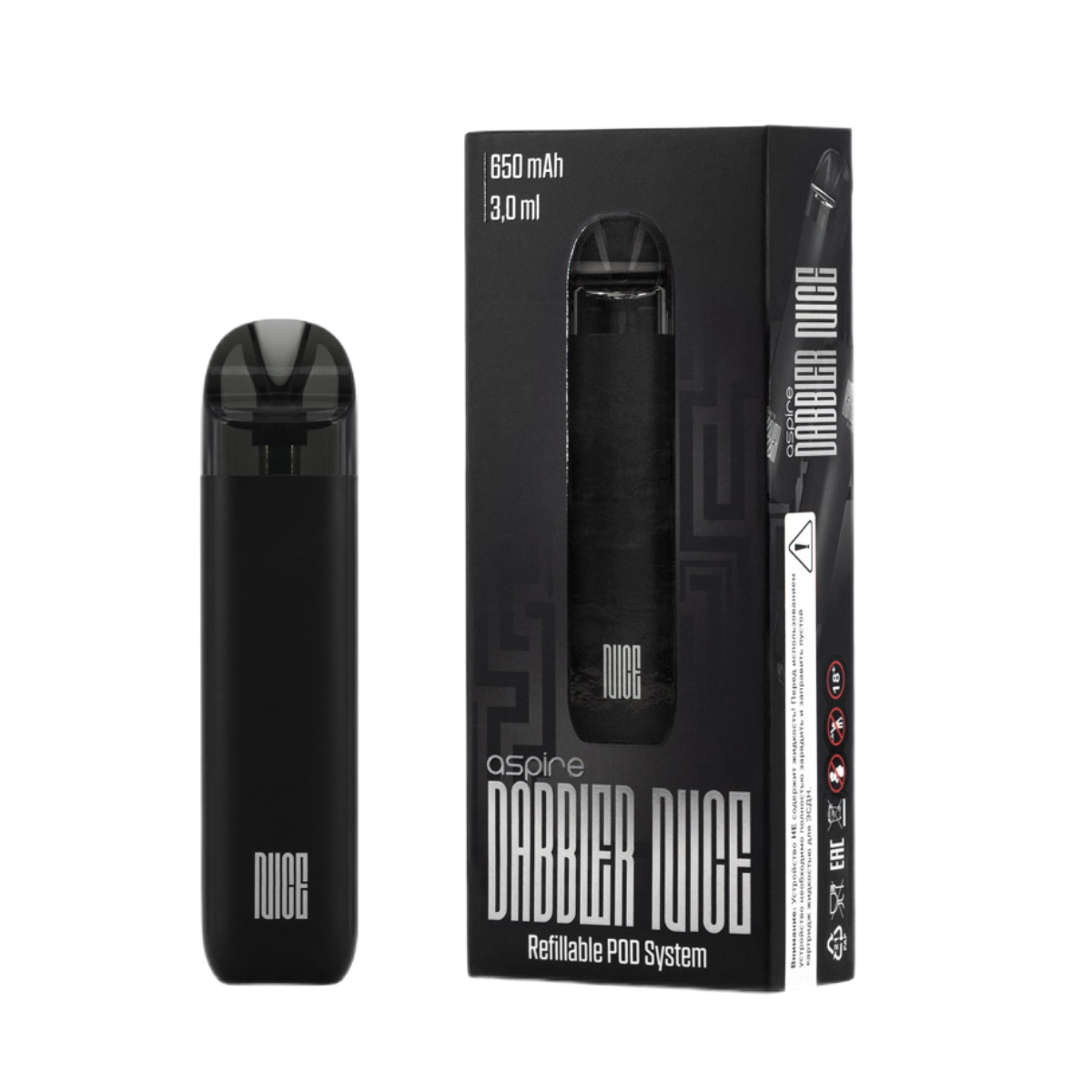 BRUSKO DABBLER NICE 650mAh Черный