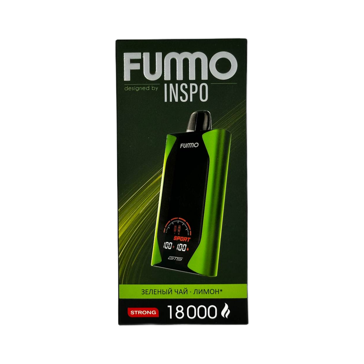 FUMMO GTS 18000 Зеленый чай лимон strong 2%