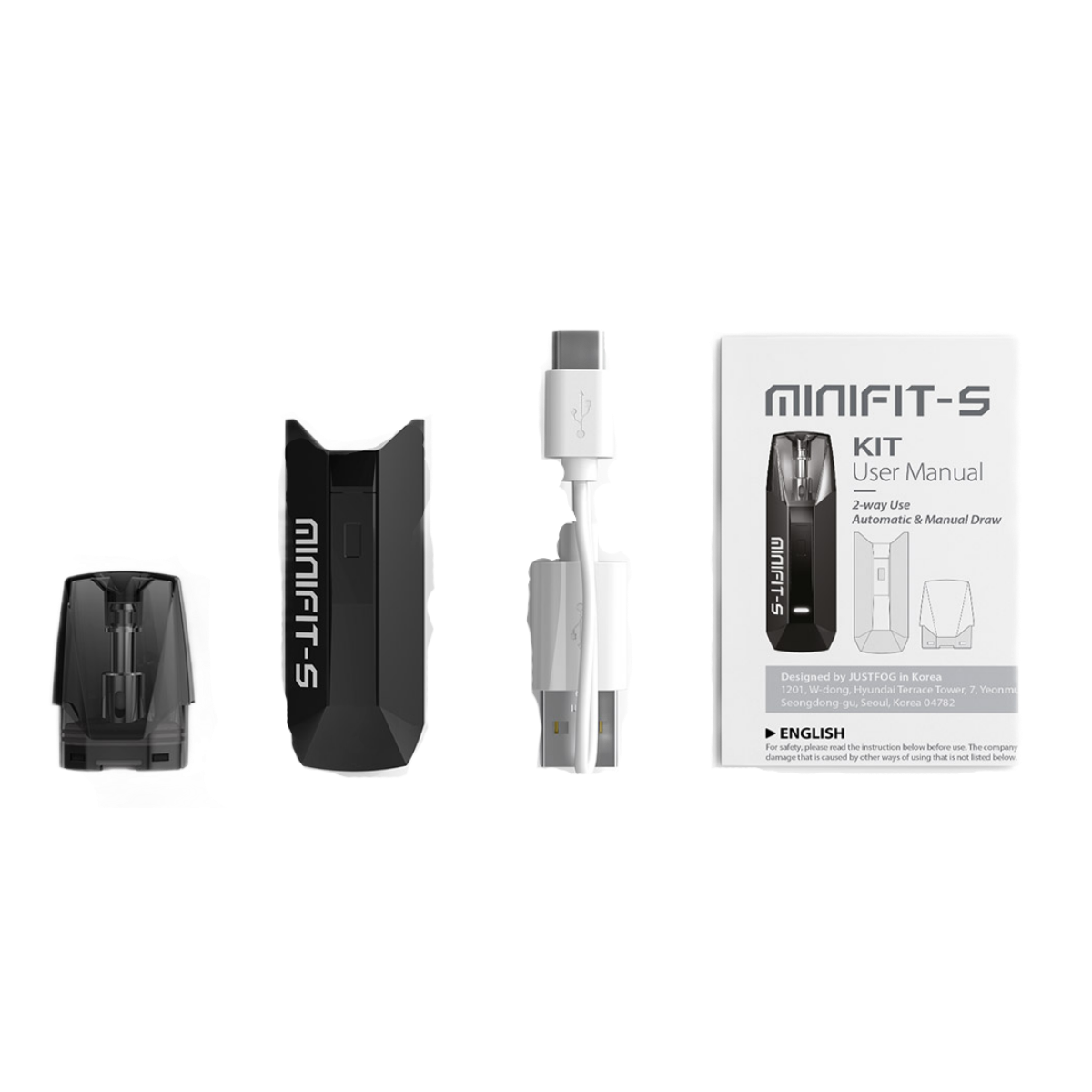 JUSTFOG Minifit S 420mAh Pod Kit Red FOG-009C