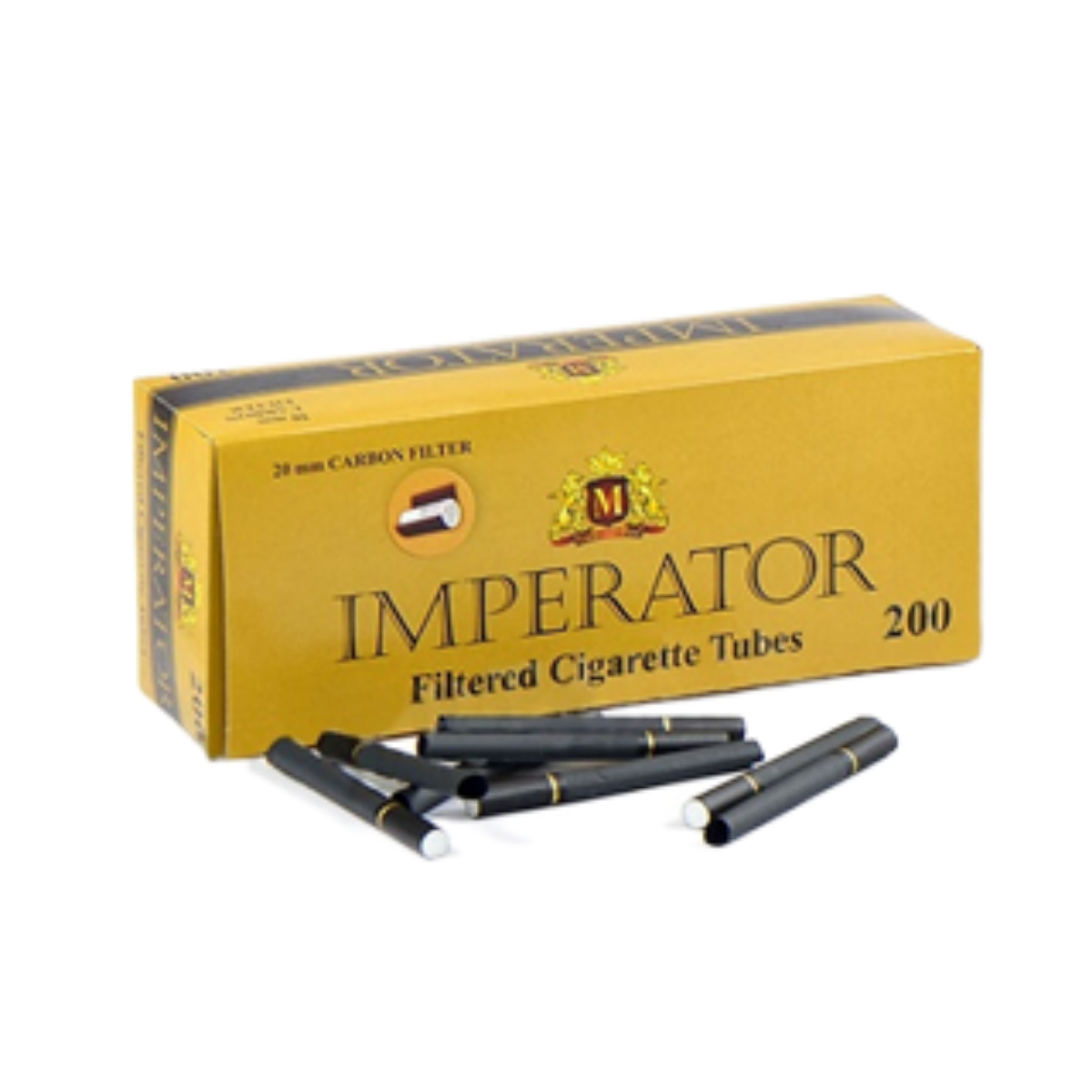 Гильза сигарет. IMPERATOR BLACK CARBON 200