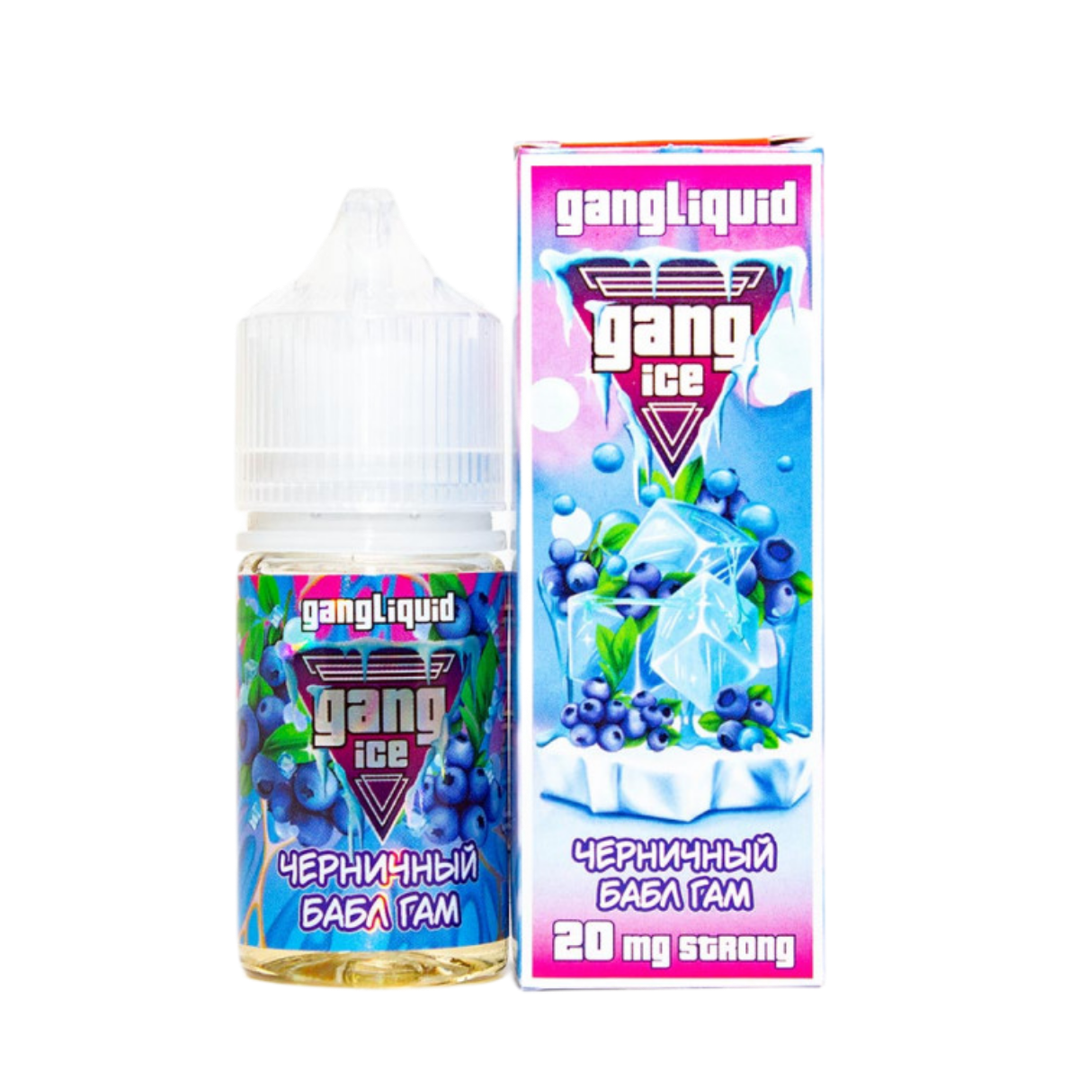 GANG ICE Strong Черничная жвачка 30мл 2%