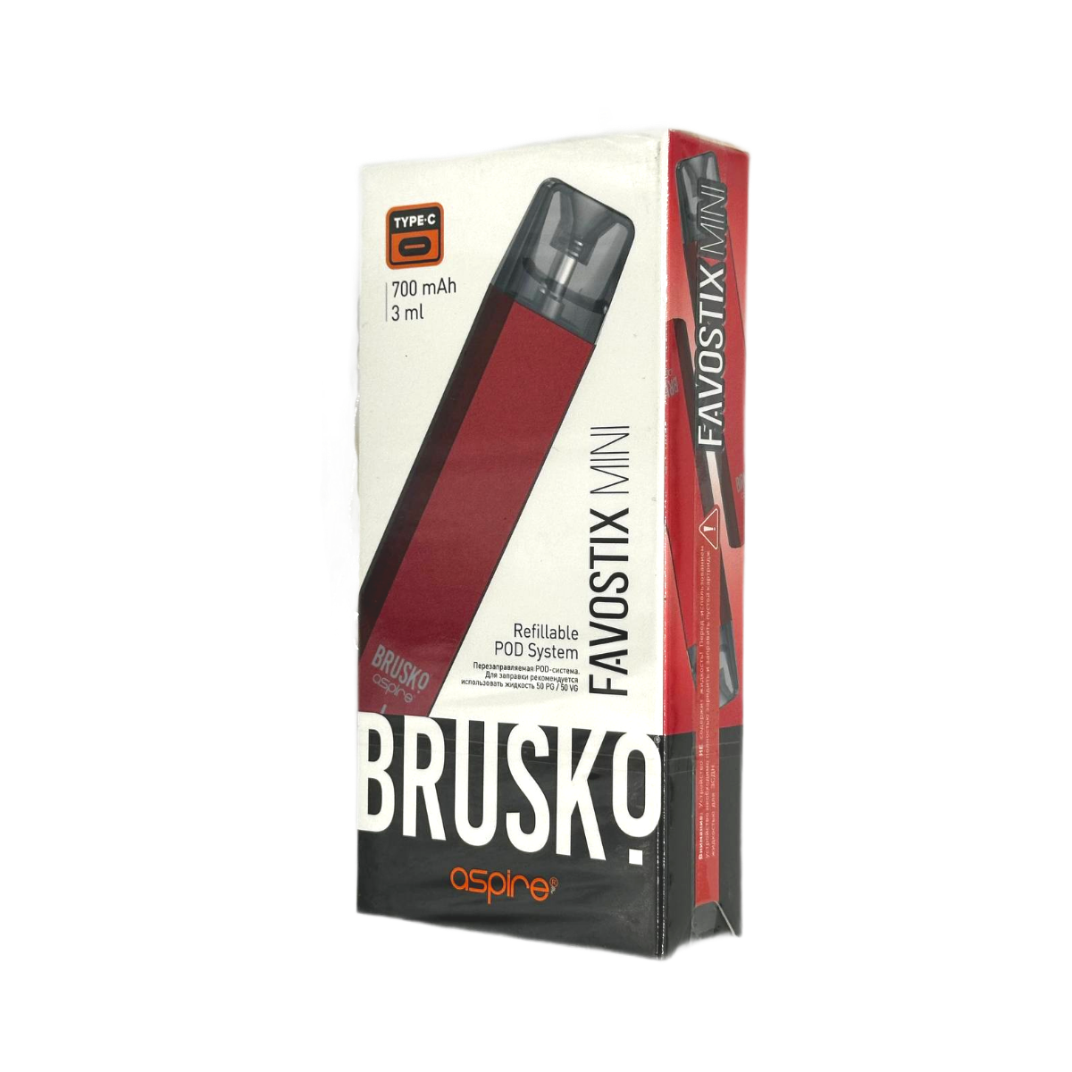 BRUSKO FAVOSTIX MINI 700 mAh Красный