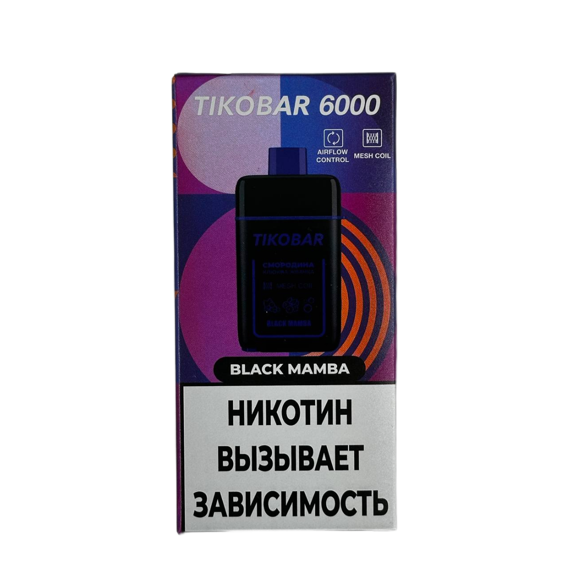 TIKOBAR 6000 Смородина клюква жвачка 2%