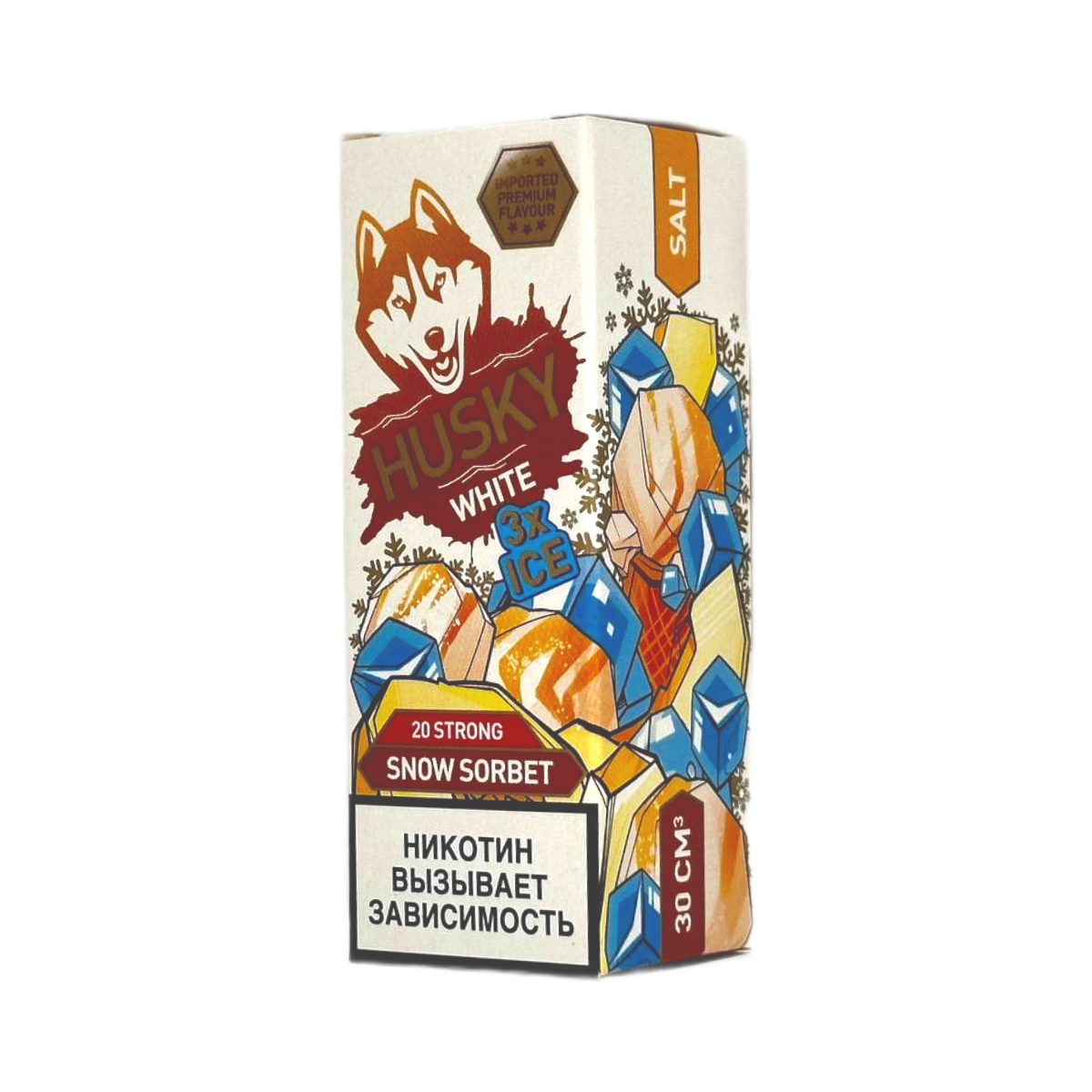 HUSKY SALT strong   WHITE Дынное мороженое 30мл.20мг.
