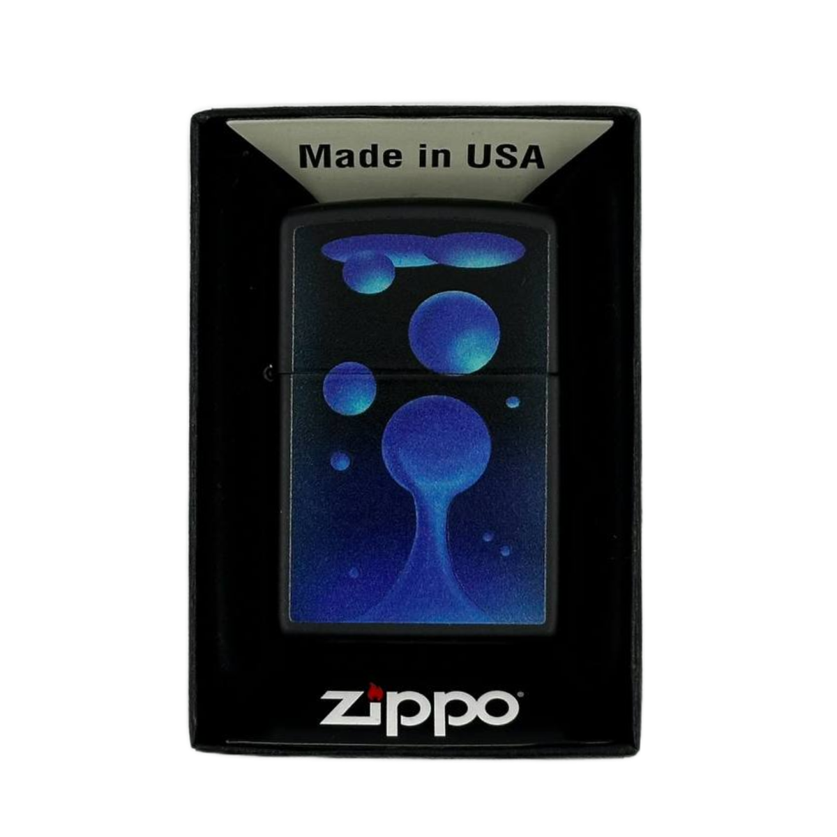 ZIPPO/48675 Lava Lamp, покр.Black Light лат/сталь, черн., матов.