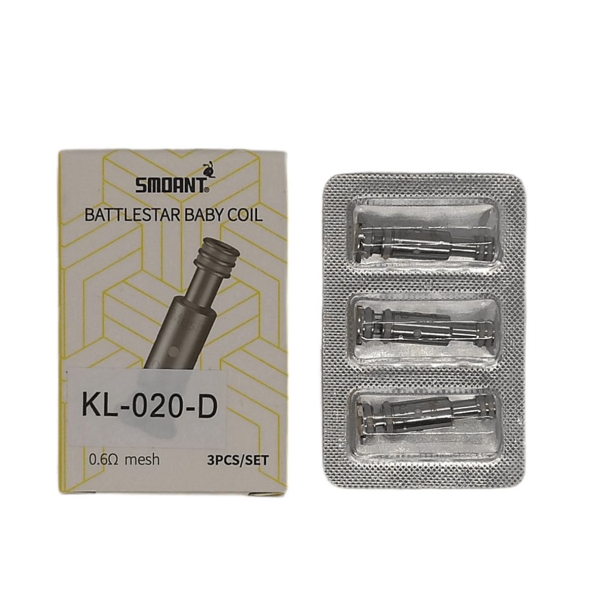 Smoant Battlestar Baby/Charon Baby Mesh Coil 0.6ohm KL-020-D-COIL (в упак. 3 шт.)