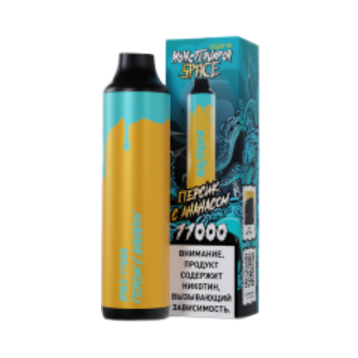 MONSTERVAPOR SPACE 11000 Персик с ананасом 2%