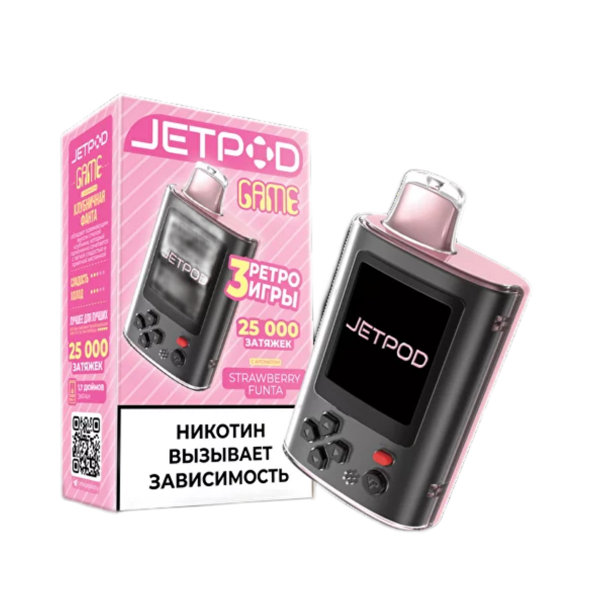 JETPOD GAME 25000 Клубничная фанта 2%