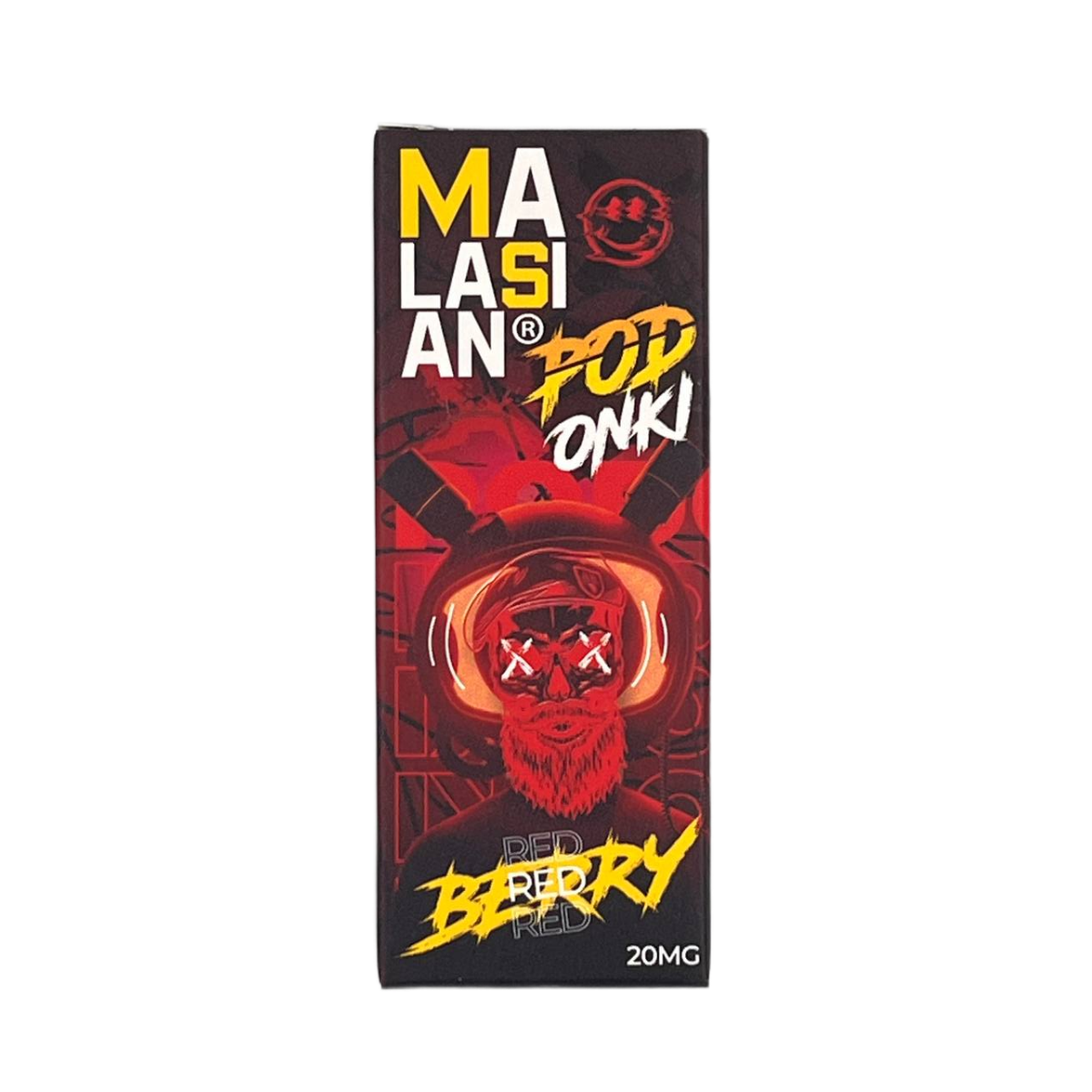 POD ONKI MALASIAN Малина клубника черная и красная смородина двойной лёд 30мл.2%