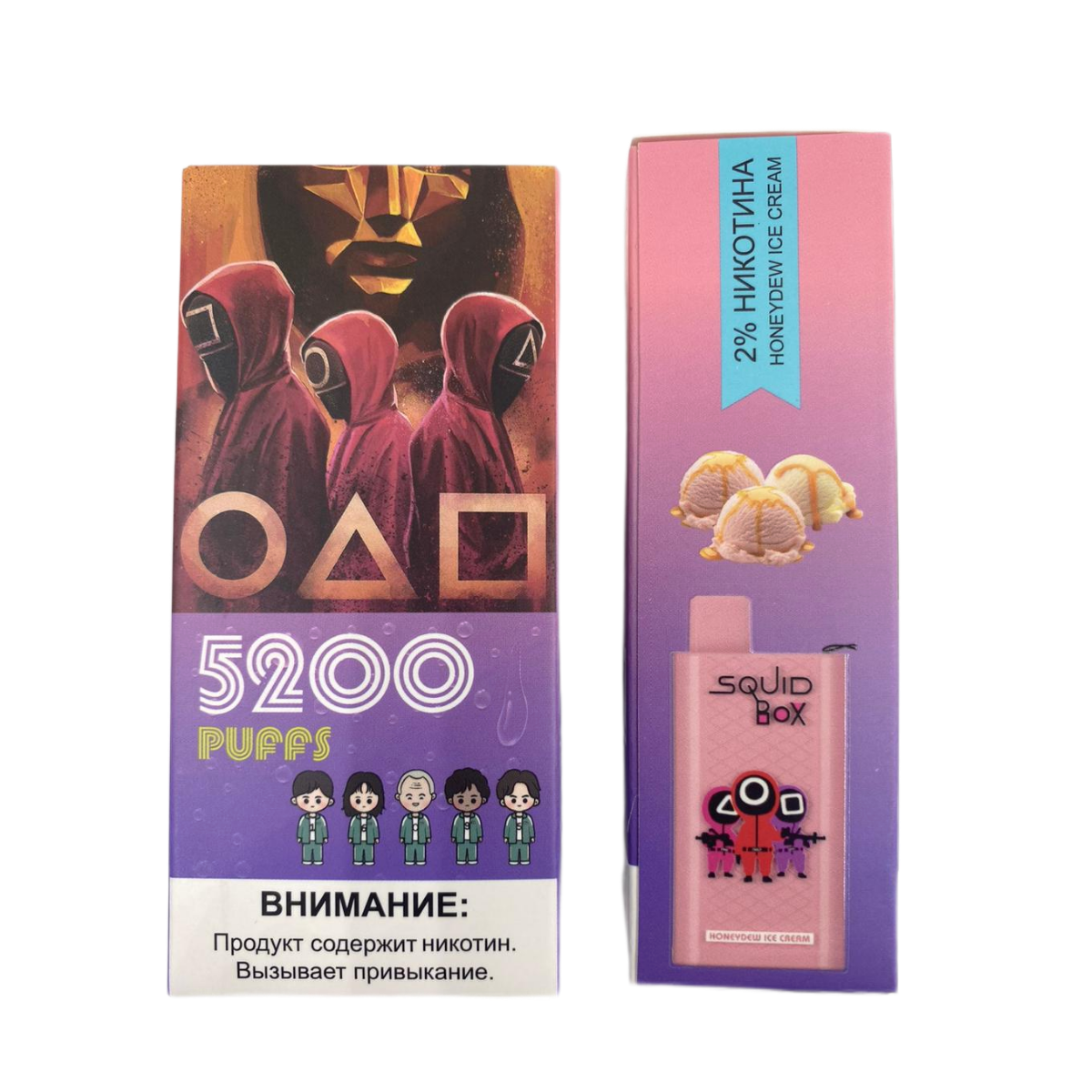 R AND M Squid Box 5200 Мороженое с дыней 2%
