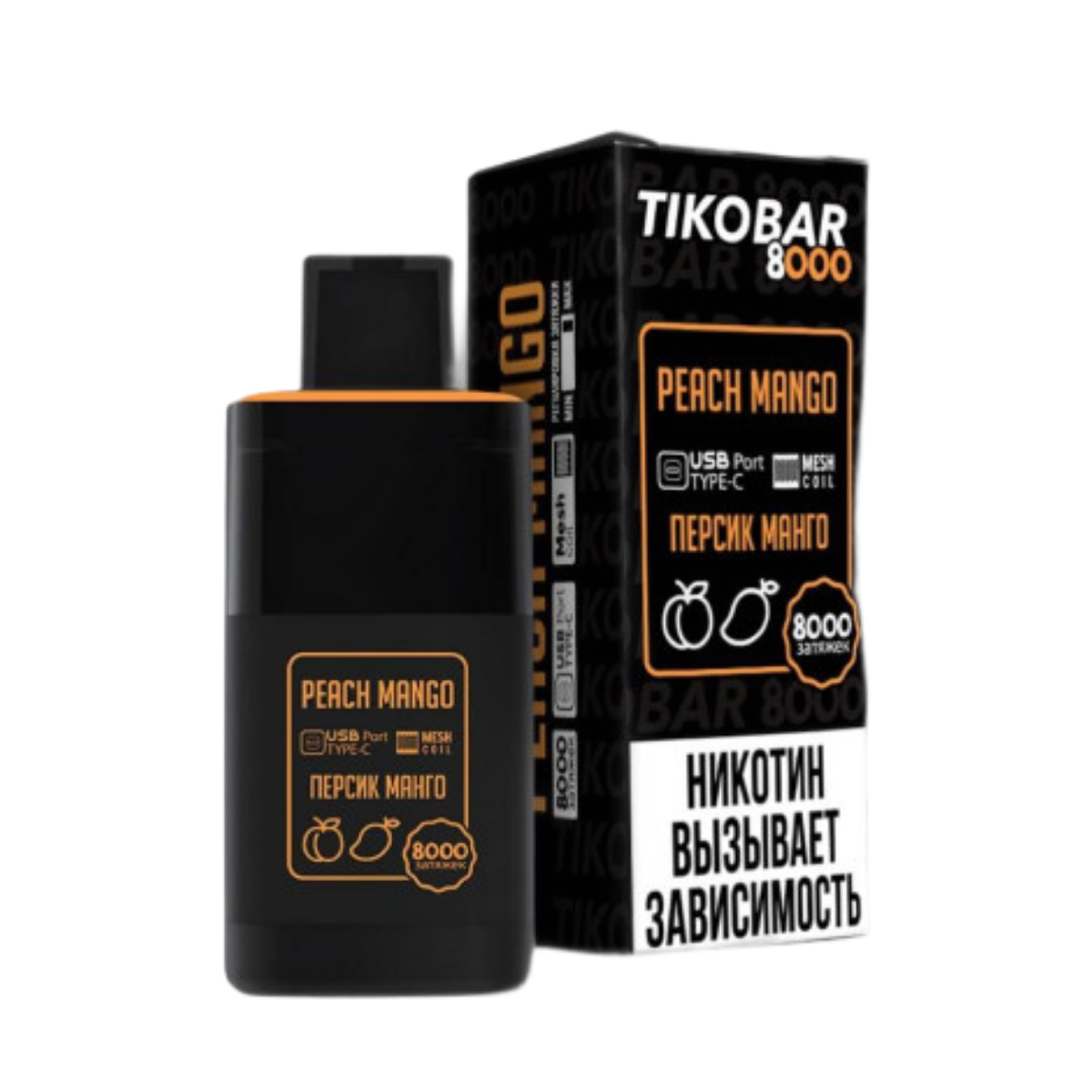 TIKOBAR 8000 Персик манго 2%