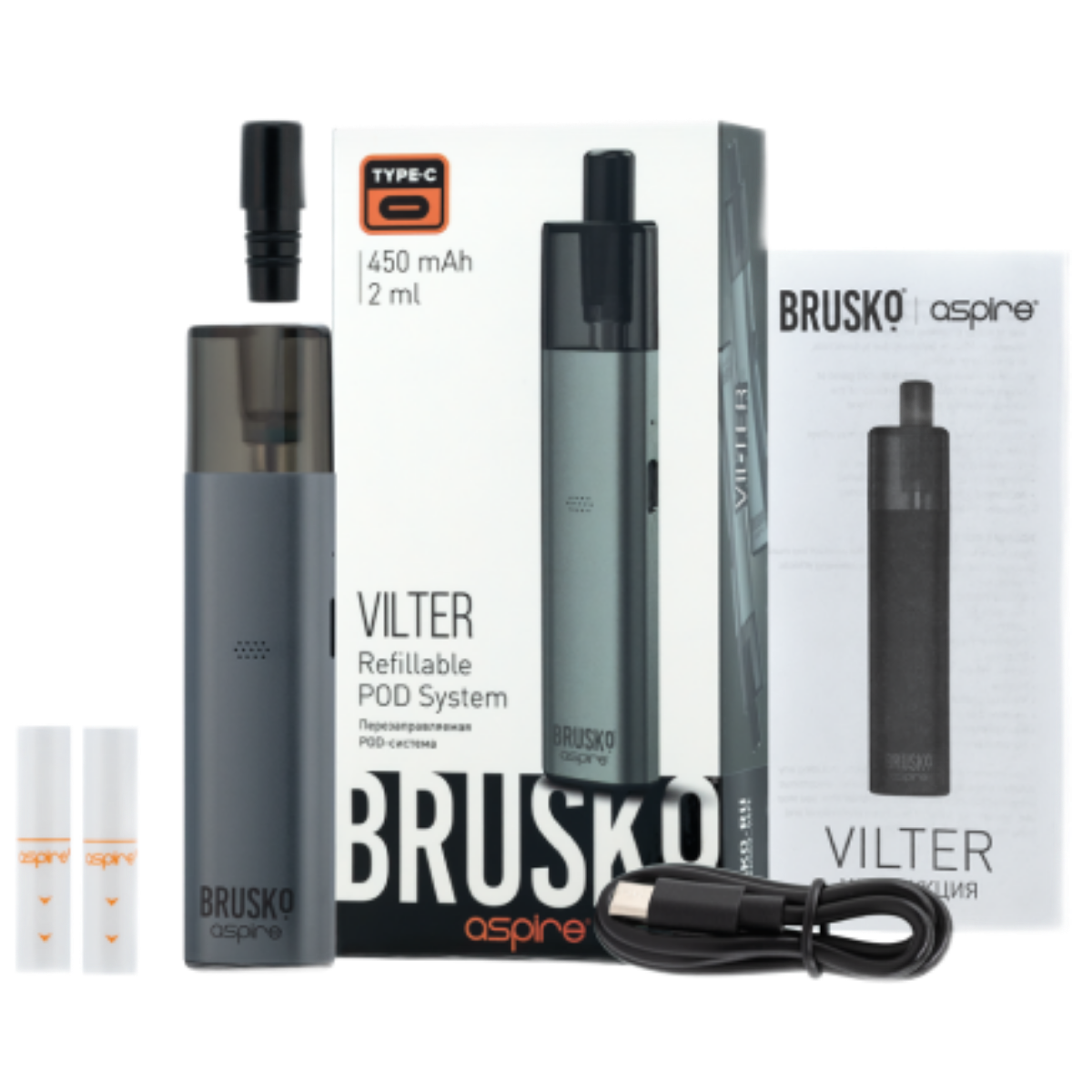 BRUSKO VILTER 450 mAh Зеленый (светло-зеленый)