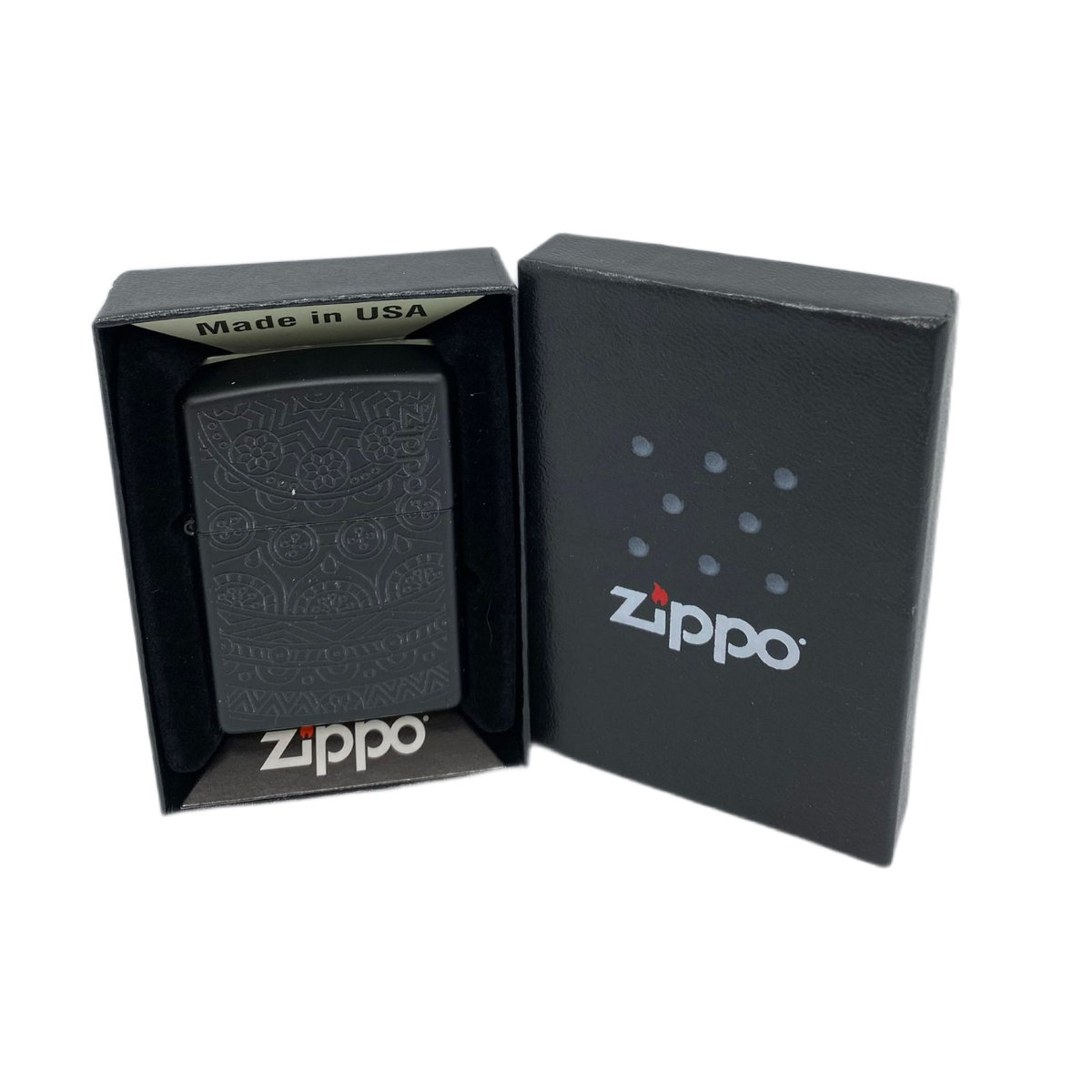 ZIPPO/29989 Tone Design покр.Black Matte лат-сталь,черн,мат.