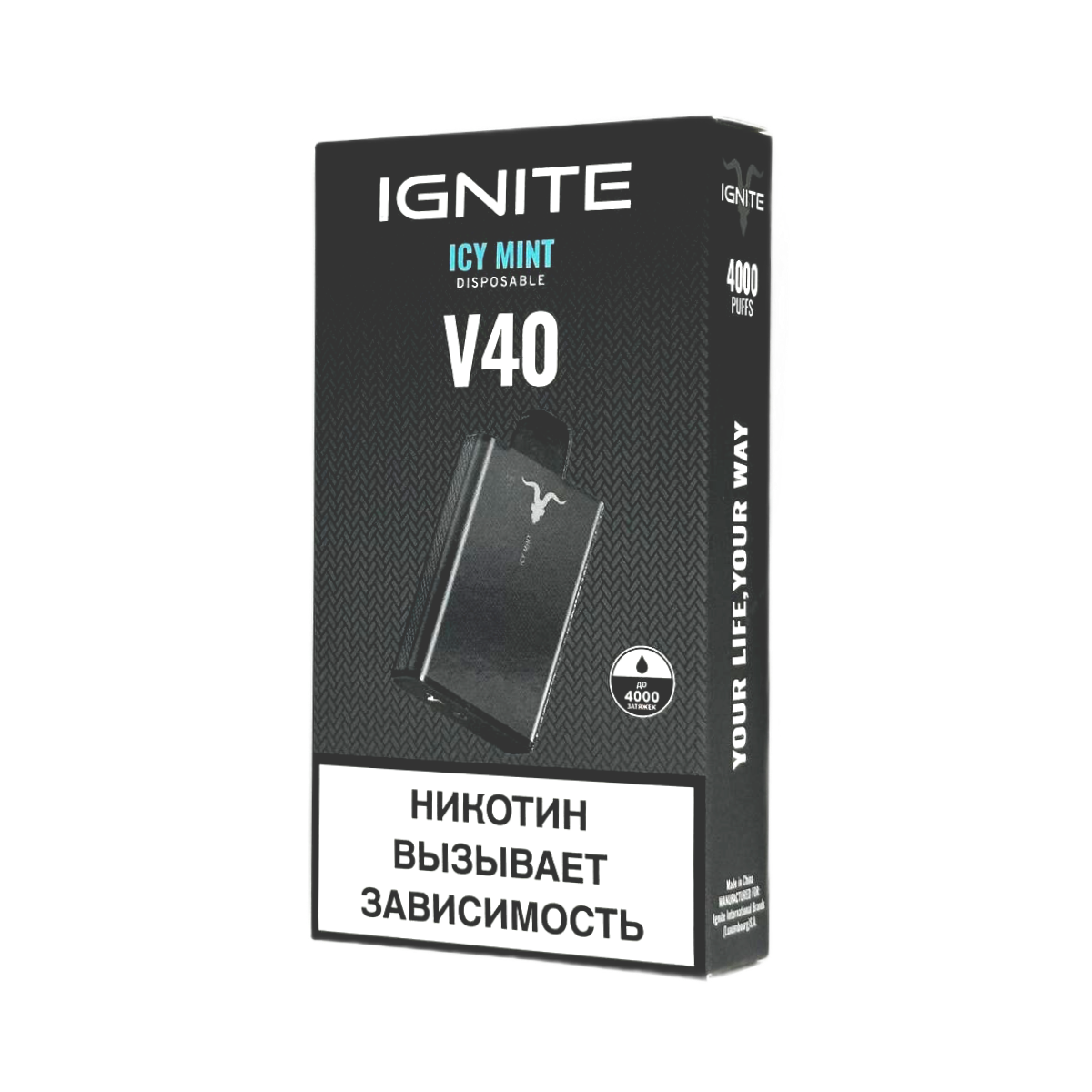 IGNITE V 40 4000 Ледяная мята 2%