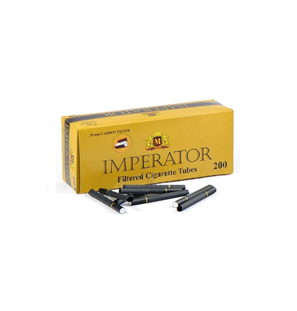 Гильза сигарет. IMPERATOR BLACK CARBON 200