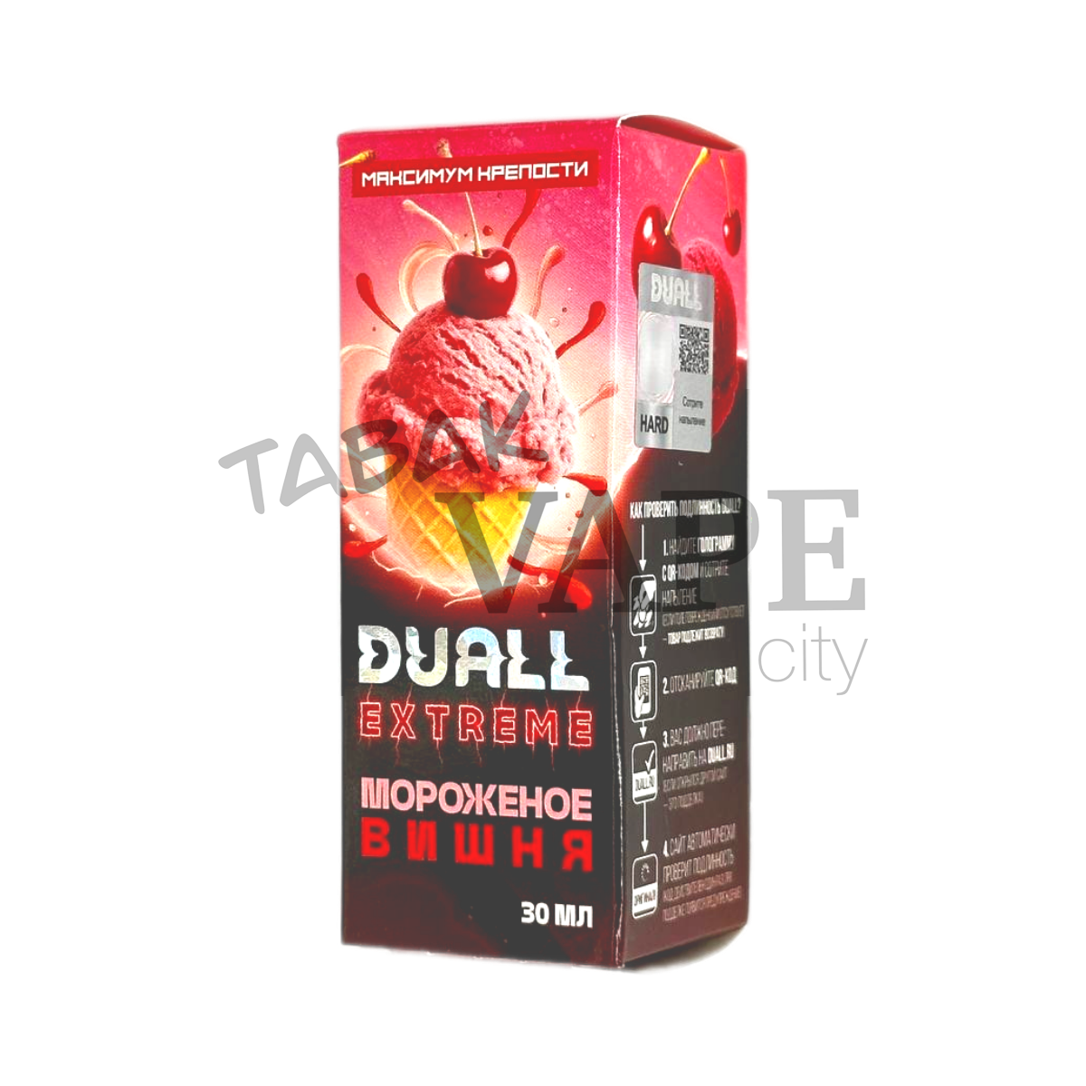 DUALL EXTREME EXTRA HARD Мороженое вишня 30мл.20мг.