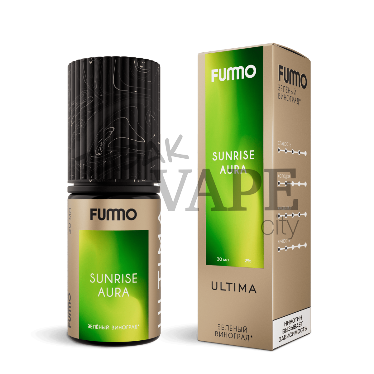 FUMMO ULTIMA Зелёный виноград 30мл.20мг.