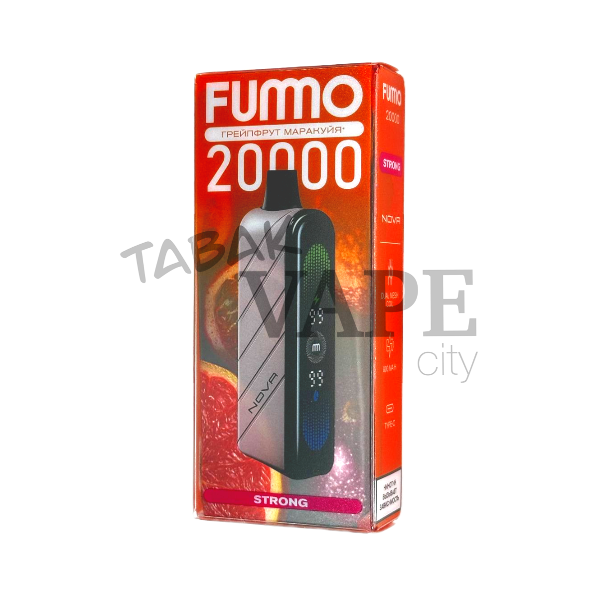 FUMMO NOVA Strong 20000 Грейпфрут маракуйя 2%