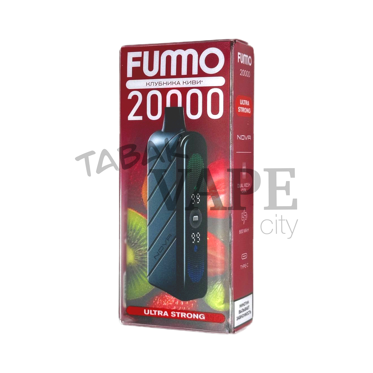 FUMMO NOVA Ultra Strong 20000 Клубника киви 2%