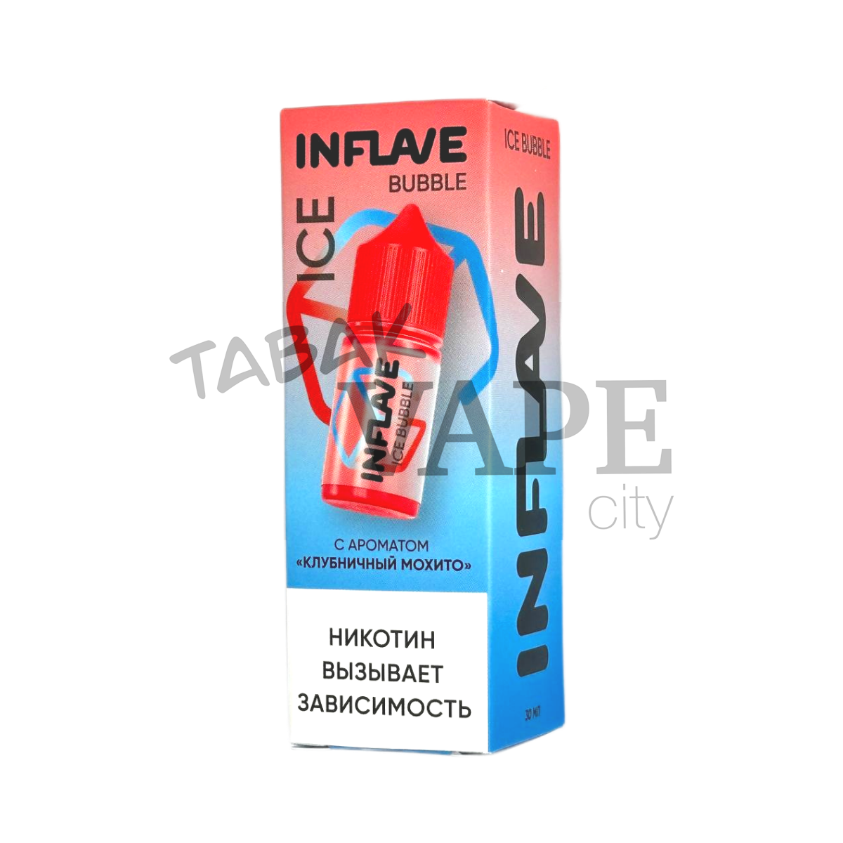 INFLAVE BUBBLE ICE Клубничный мохито 30мл.2%