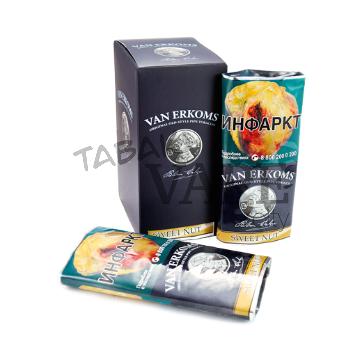 Табак трубочный VAN ERKOMS Sweet Nut 40 гр.