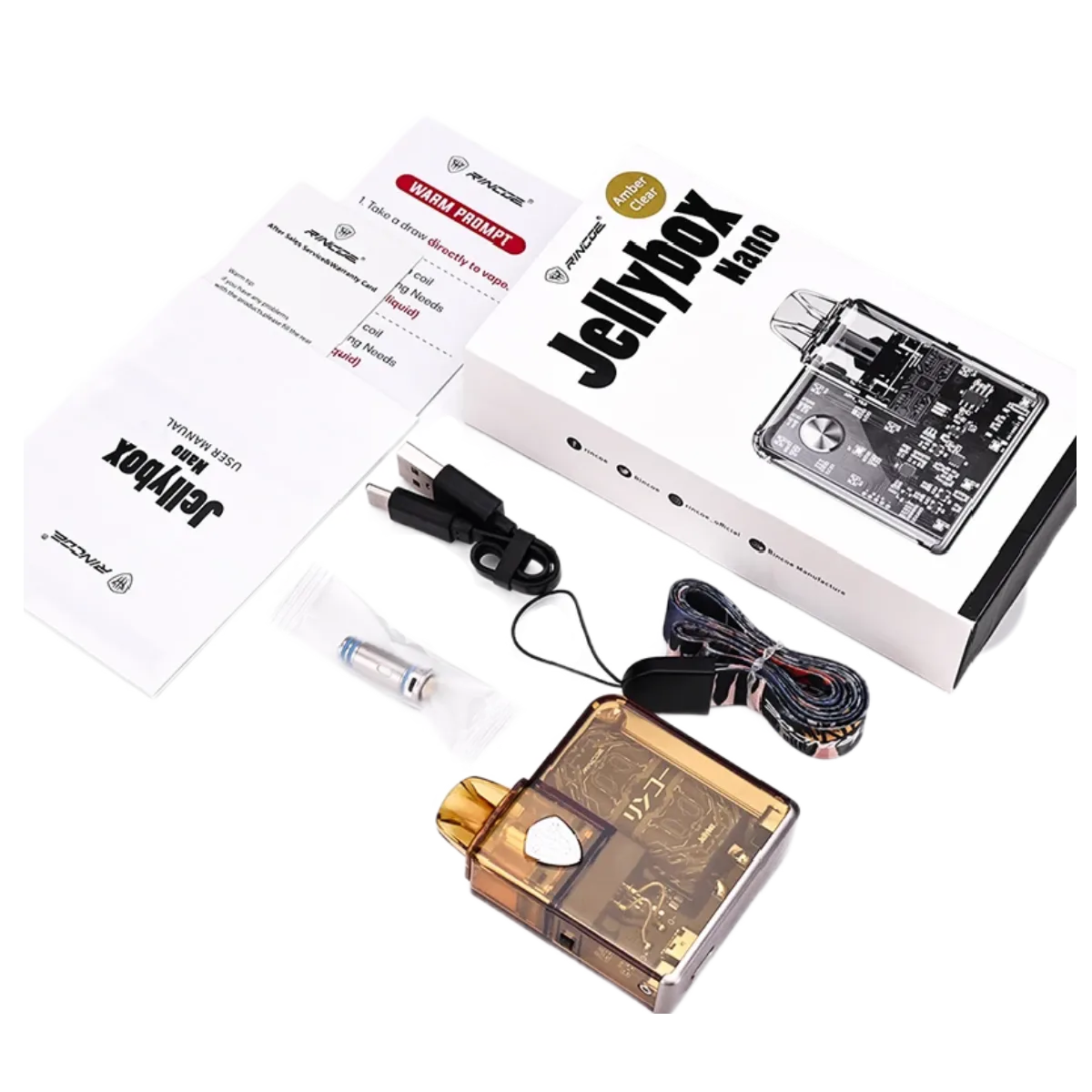 RINCOE Jellybox Nano X 1000mAh Pod Kit Raijin RK-025RJ