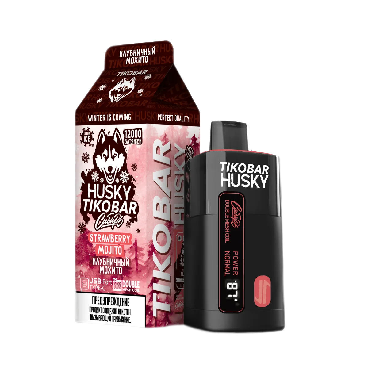 TIKOBAR HUSKY СИБИРЬ 12000 Клубничный мохито 2%