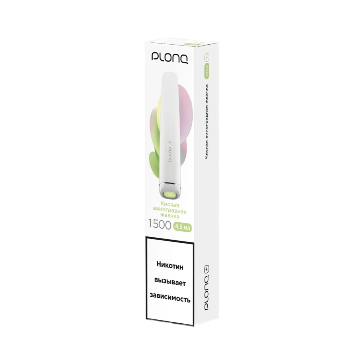 PLONQ PLUS 1500 Кислая виноградная жвачка 2%