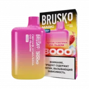 BRUSKO MAGIC 3000 Персик и малина со льдом 2%
