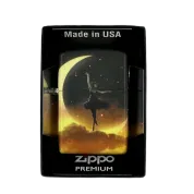ZIPPO/48781 Mythological Design покр.Glow In The Dark Green, лат/сталь,чёрн.