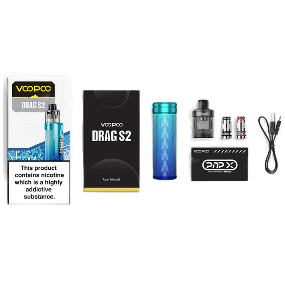 Voopoo DRAG S2 Pod-Mod 2500mAh Kit Modern Red VP-155E
