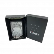 ZIPPO/49183 Classic с покр. Black Matte, латунь/сталь, чёрная, матовая, 38x13x57 мм